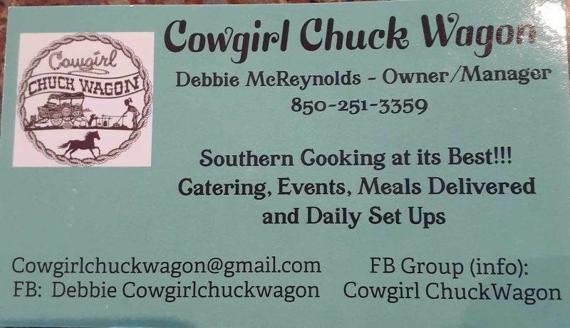 Cowgirl Chuckwagon - Menu 1