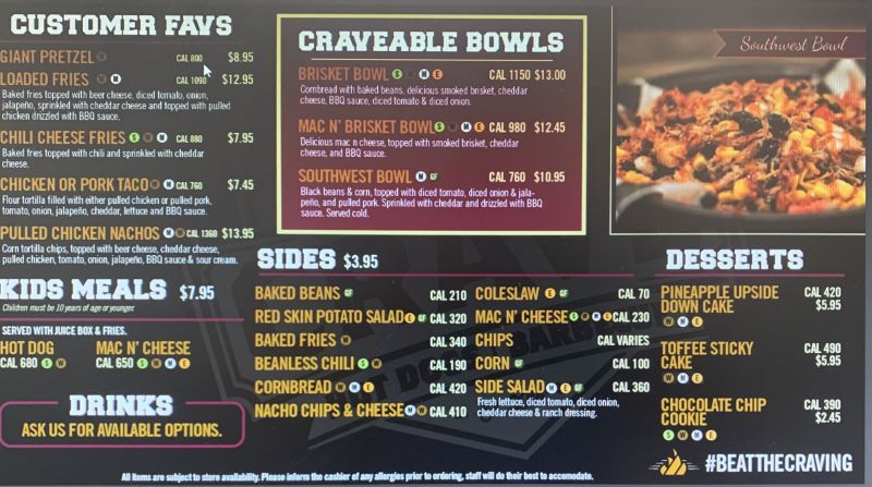 Crave Hot Dogs & BBQ - Menu 1