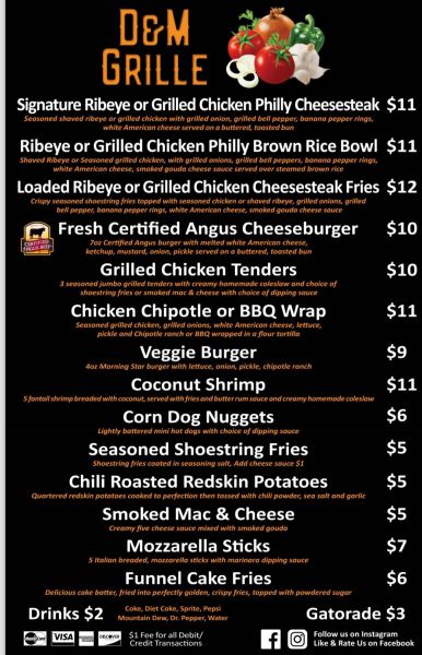 D&M Grille - Menu 1