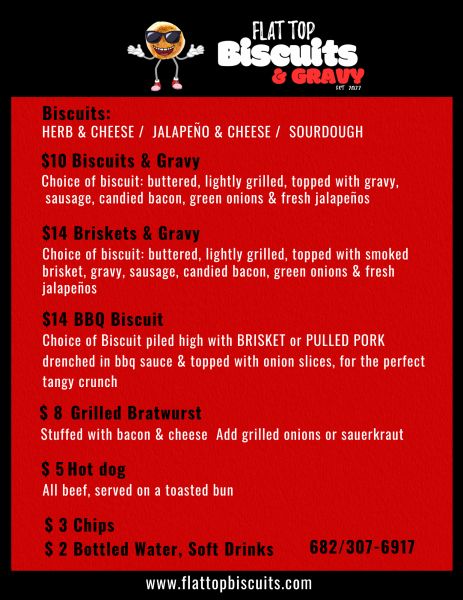 Flat Top Biscuits & Gravy - Menu 1