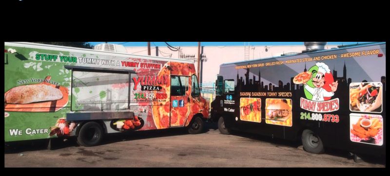 Yummy pizza truck / Yummy BBQ truck, Yummy Catering truck