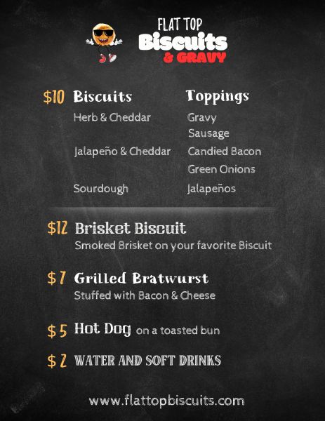 Flat Top Biscuits & Gravy - Menu 3