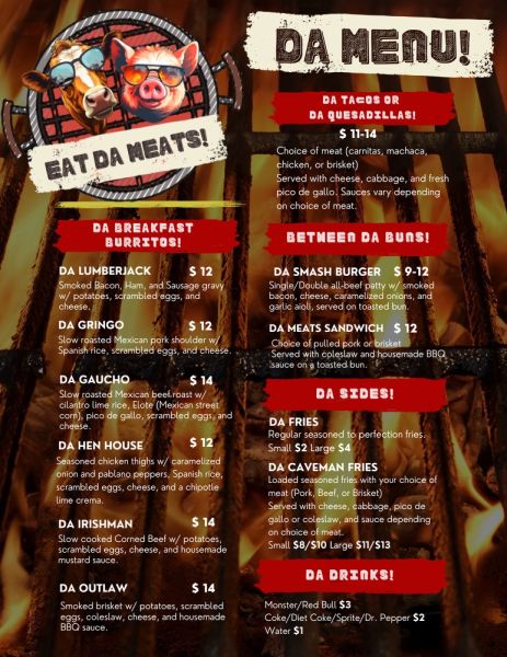 Eat Da Meats - Menu 2