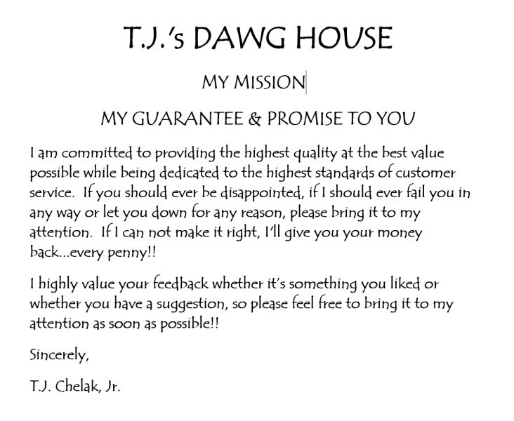 T.J.'s Dawg House - Menu 2