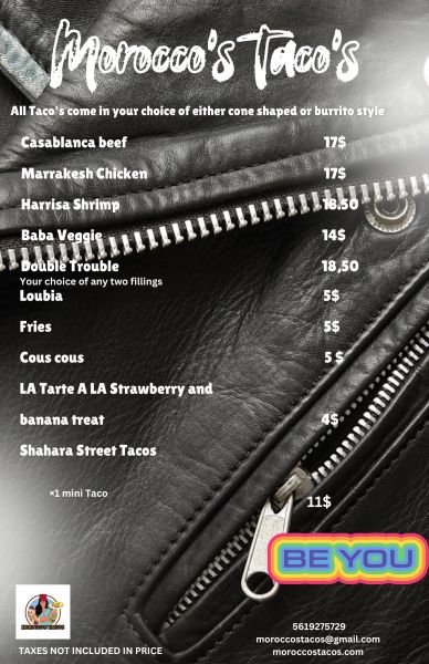 Morocco's Taco's - Menu 2