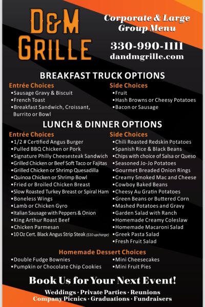 D&M Grille - Menu 2