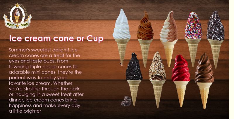 Gold Cone ice-cream