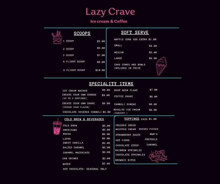 Lazy Crave - Menu 1